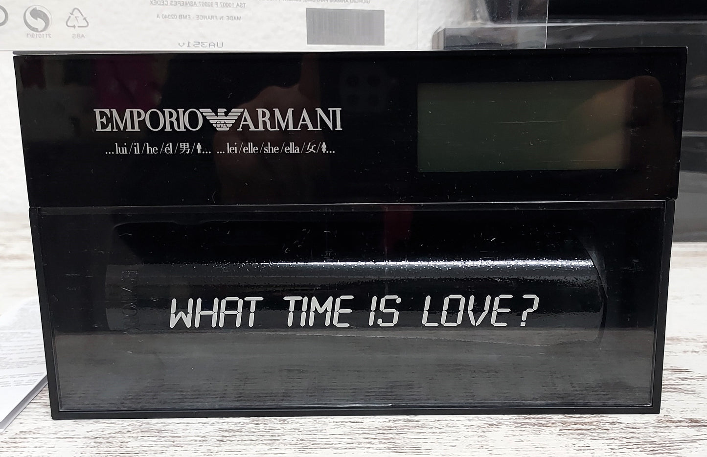 Emporio Night for Him Armani EDT 100ml + Alarm Clock. Discontinued vintage set.