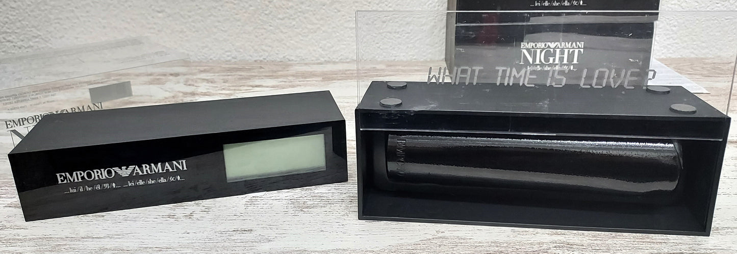 Emporio Night for Him Armani EDT 100ml + Alarm Clock. Discontinued vintage set.