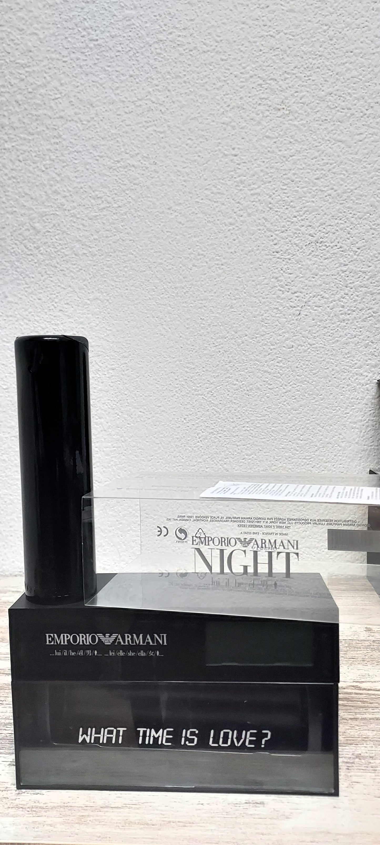 Emporio Night for Him Armani EDT 100ml + Alarm Clock. Discontinued vintage set.