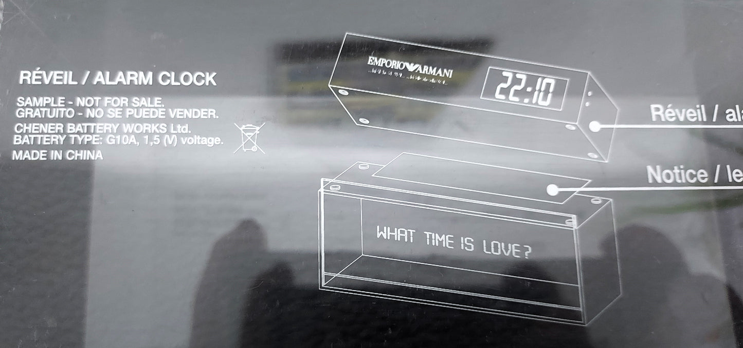 Emporio Night for Him Armani EDT 100ml + Alarm Clock. Discontinued vintage set.