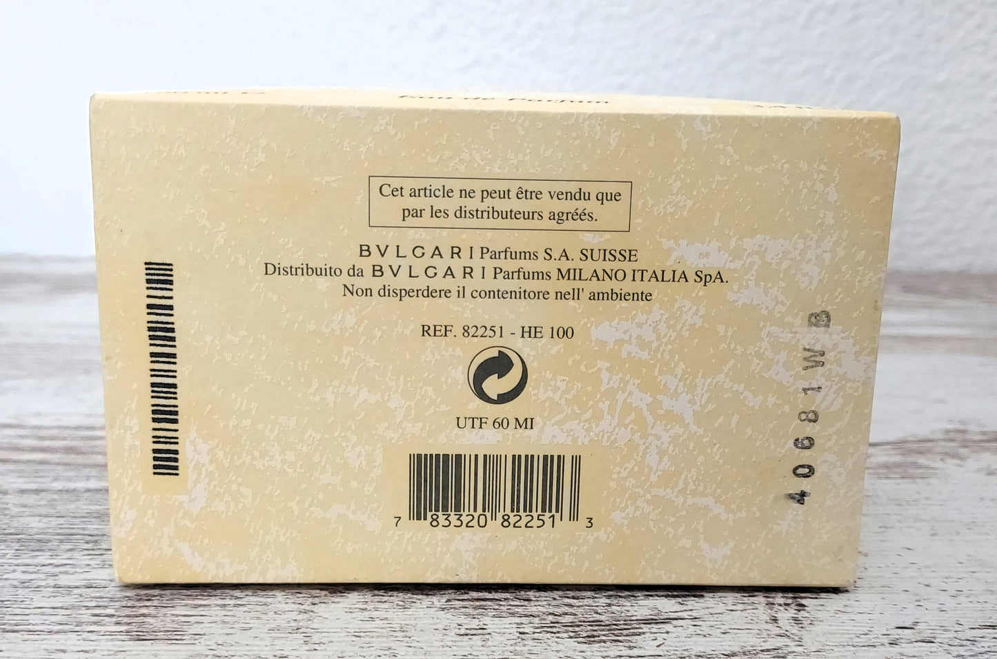 Bvlgari pour Femme Bvlgari EDP (eau de parfum SPLASH) 100ml. Vintage extremely rare.