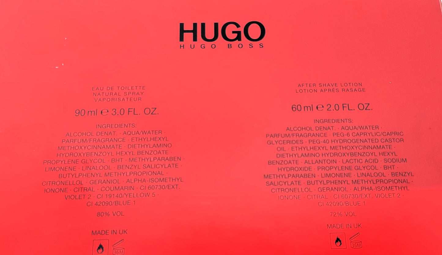 Boss Element Hugo Boss EDT 90ml + After Shave SPLASH 60ml. Discontinued.