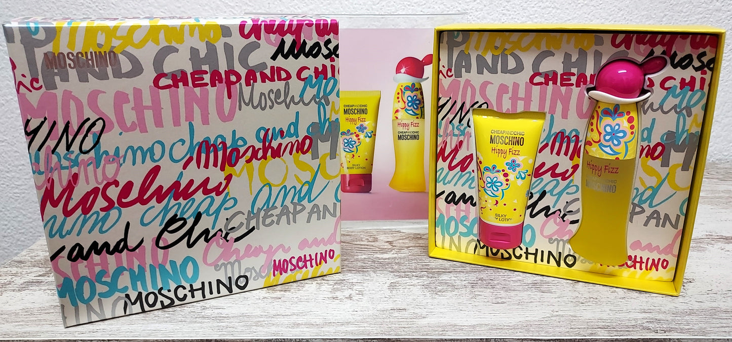 Hippy Fizz Moschino EDT (eau de toilette) 30ml + Body Lotion 50ml. Discontinued.