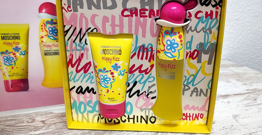 Hippy Fizz Moschino EDT (eau de toilette) 30ml + Body Lotion 50ml. Discontinued.