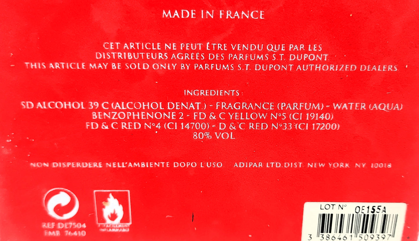 Signature pour Homme S.T. Dupont EDP (eau de parfum) 100ml. Discontinued vintage.