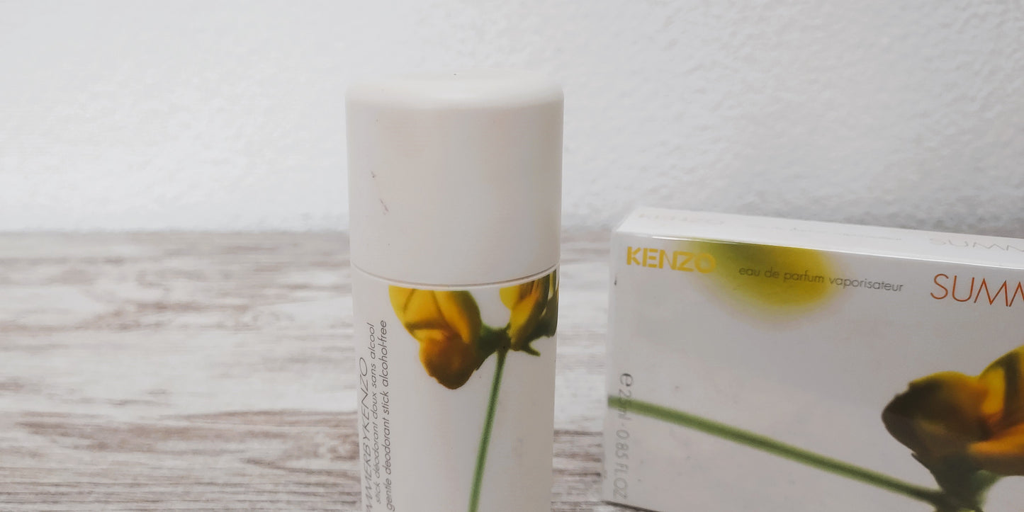 Summer by Kenzo EDP (eau de parfum) 25ml + Deo Stick 50ml. Discontinued vintage.