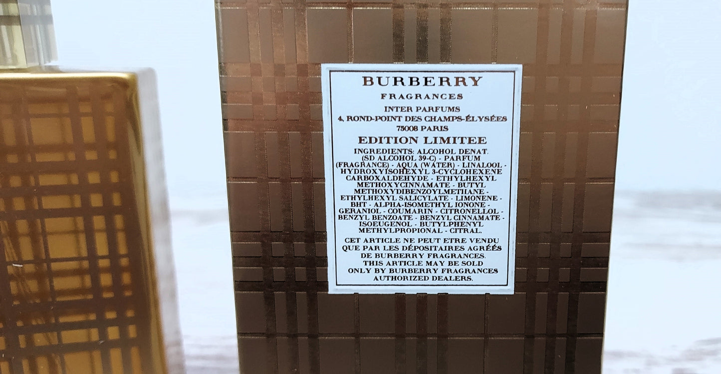 Burberry Brit Gold EDP (eau de parfum) 100ml. Discontinued vintage rare.