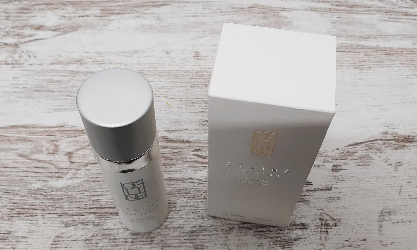 Celine Perfumed Deodorant Natural Spray 100ml. Discontinued vintage.
