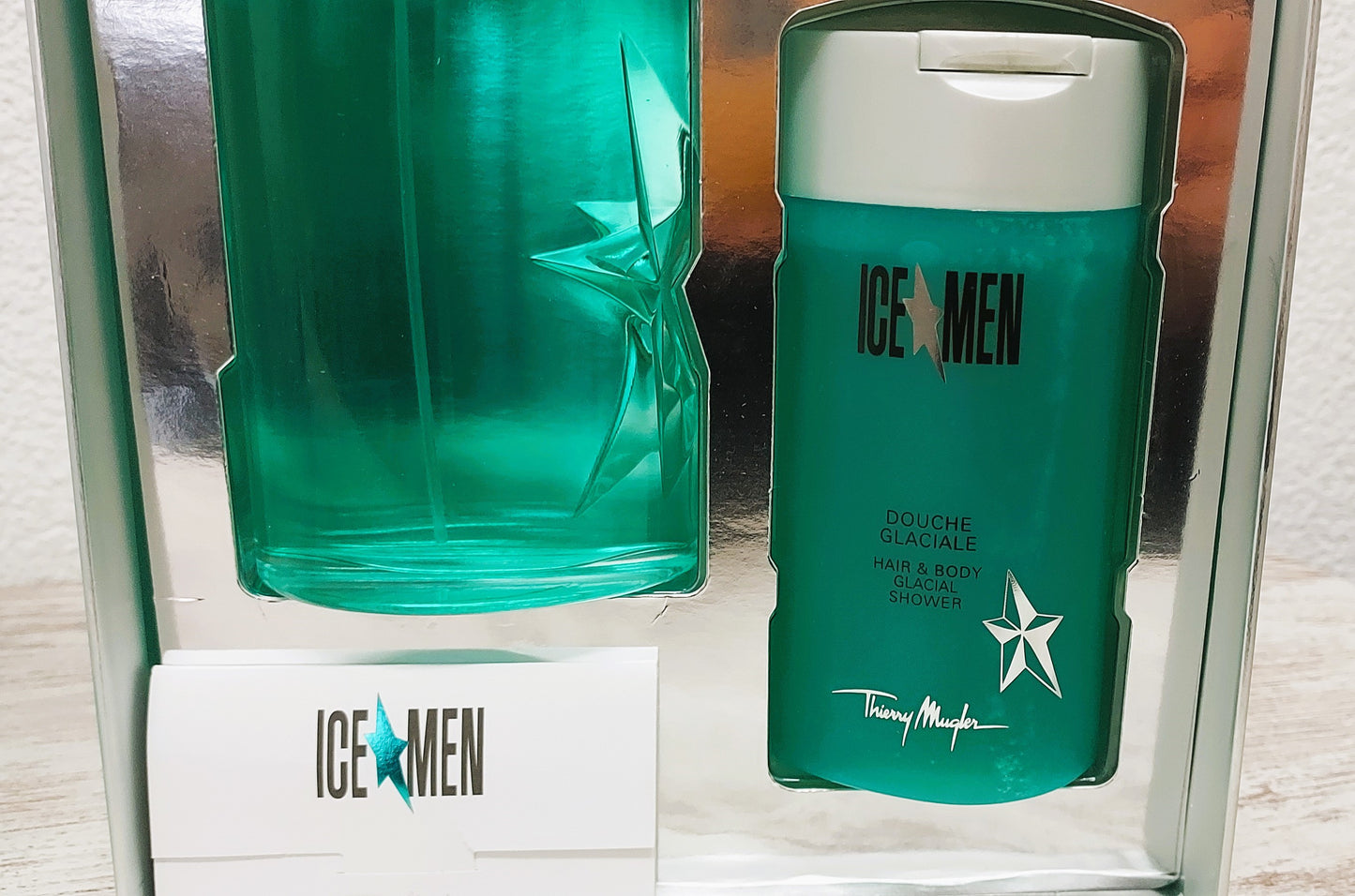 Ice Men Thierry Mugler EDT (eau de toilette) 100ml + Glacial Shower 100ml. RARE.