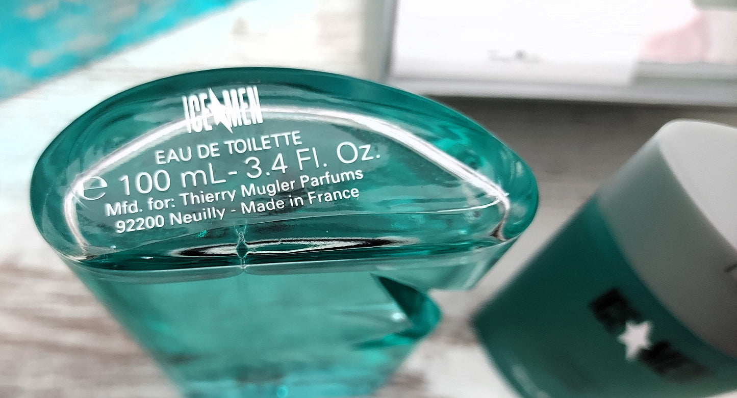 Ice Men Thierry Mugler EDT (eau de toilette) 100ml + Glacial Shower 100ml. RARE.