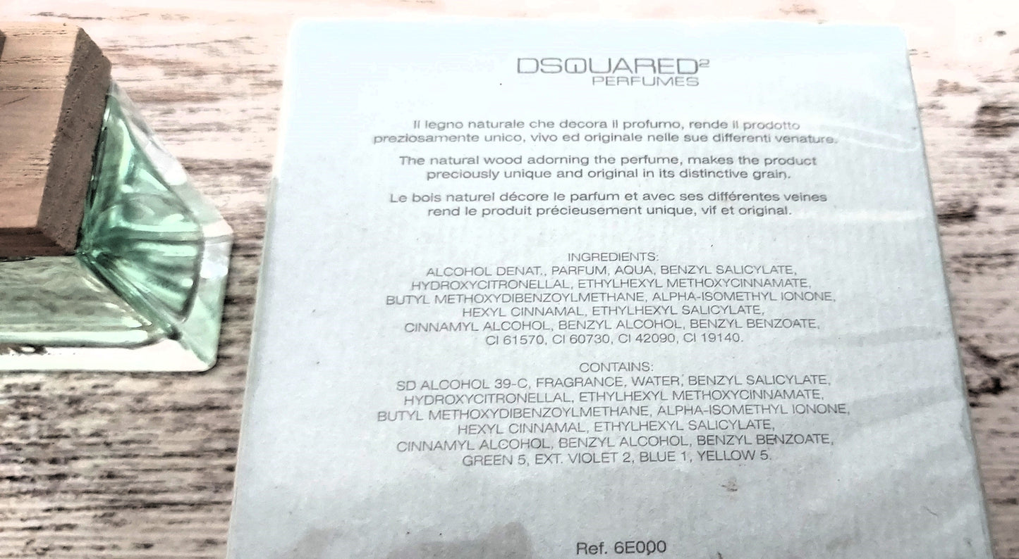 She Wood Crystal Creek Wood Dsquared2 EDP (eau de parfum) 30ml. Discontinued.