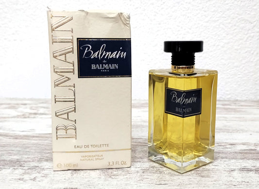 Balmain de Balmain EDT (eau de toilette) 100ml. Discontinued vintage DAMAGED BOX.