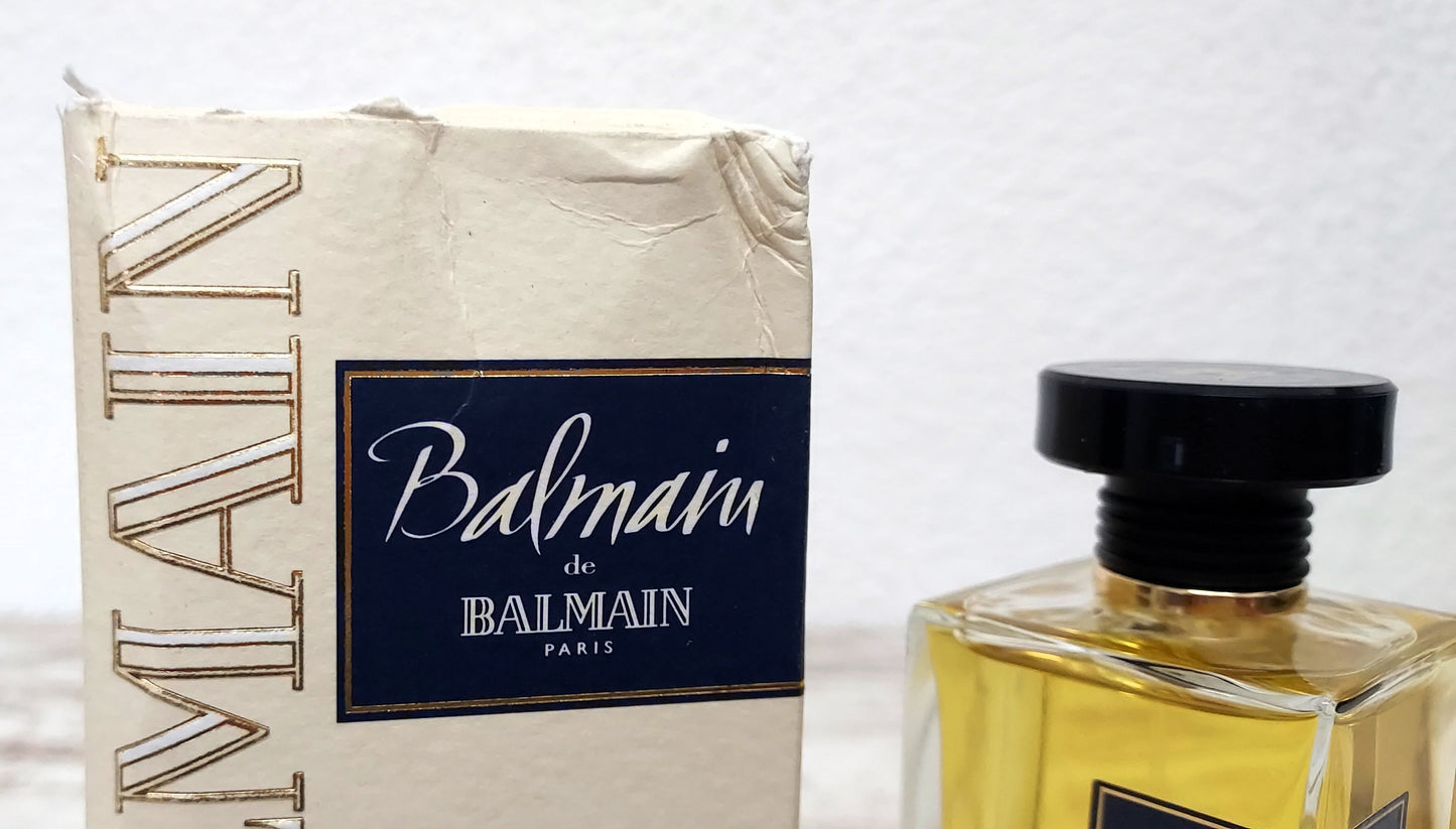 Balmain de Balmain EDT (eau de toilette) 100ml. Discontinued vintage DAMAGED BOX.