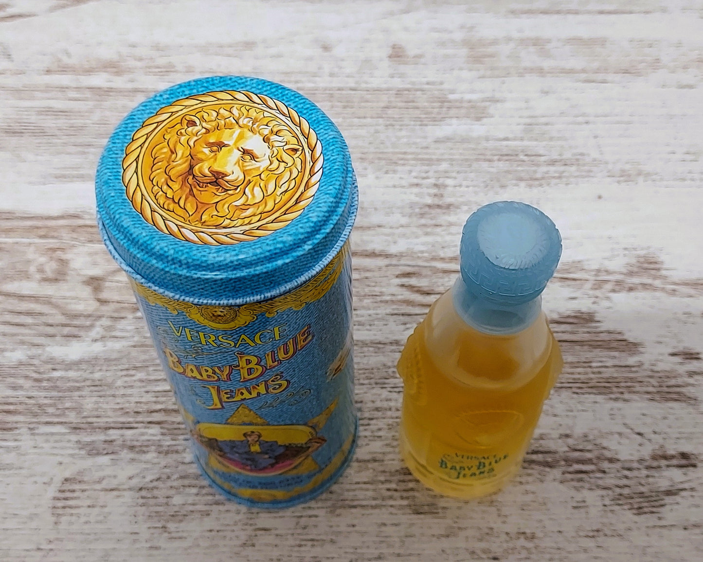 Versace Baby Blue EDT (eau de toilette) 50ml ALMOST FULL. Discontinued vintage.