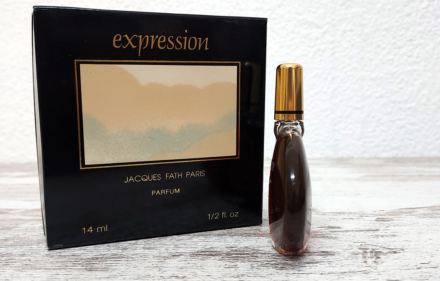 Jacques Fath Expression PURE PARFUM 14ml / 1/2 fl. oz. Discontinued vintage rare.