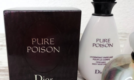 Pure Poison Dior EDP 50ml + Body Lotion 50ml + Shower Gel 50ml. Vintage formula.