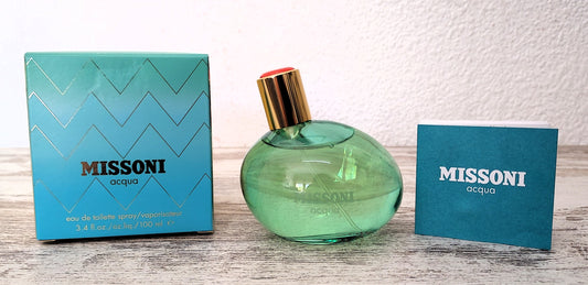 Missoni Acqua EDT (eau de toilette) 100ml. Discontinued vintage extremely rare.
