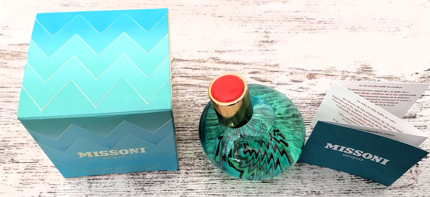 Missoni Acqua EDT (eau de toilette) 50ml. Discontinued vintage extremely rare.