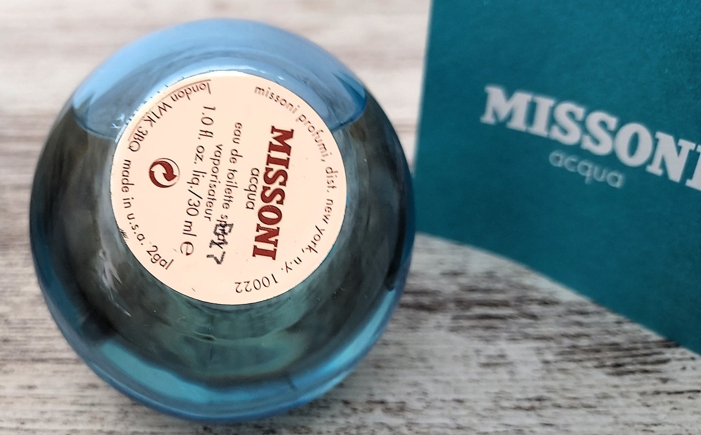 Missoni Acqua EDT (eau de toilette) 30ml. Discontinued vintage extremely rare.