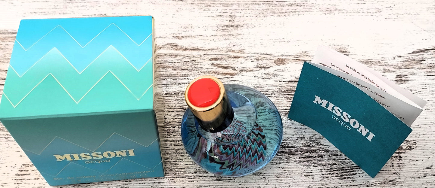 Missoni Acqua EDT (eau de toilette) 30ml. Discontinued vintage extremely rare.