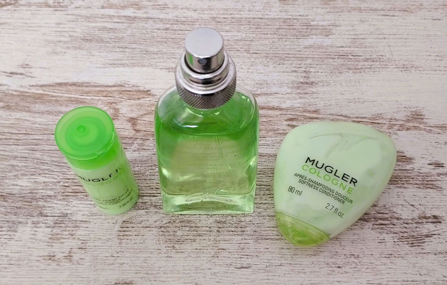 Thierry Mugler COLOGNE 125ml + Softness Conditioner 40ml + 80ml. Vintage.