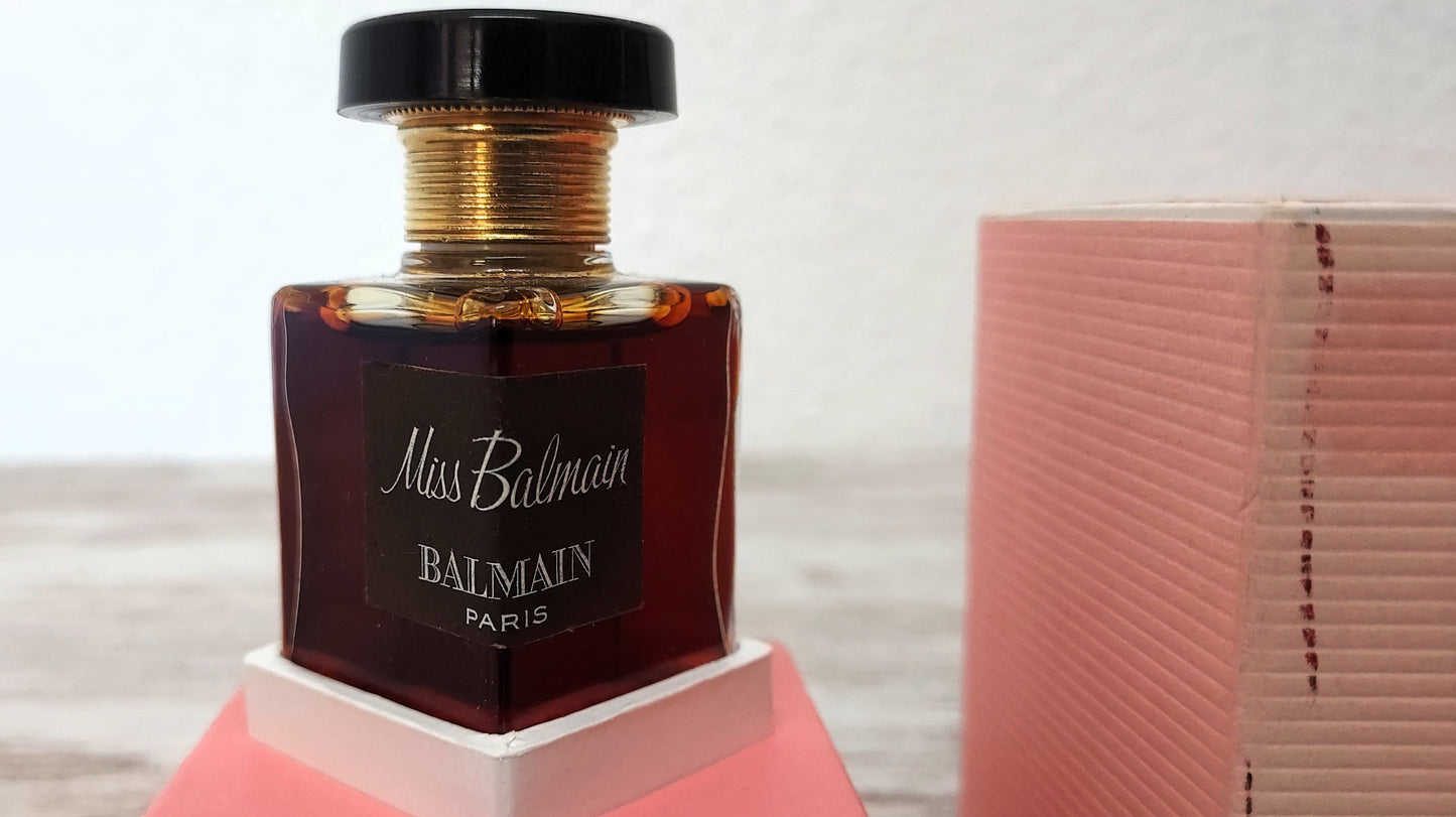Compartir Miss Balmain PURE PARFUM 14ml. Discontinued vintage extremely rare. DAMAGED BOX.