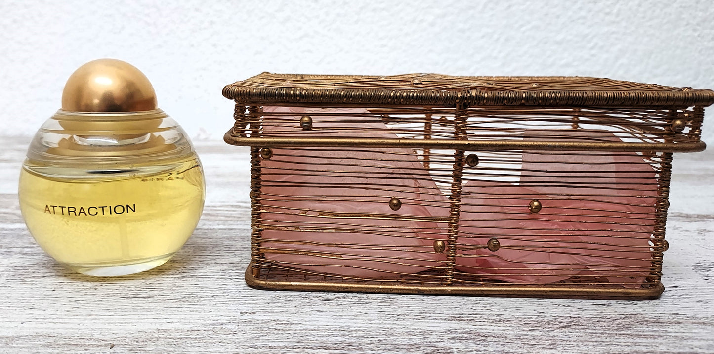 Attraction Lancome EDP (eau de parfum) 50ml + Golden box. Old Christmas set.