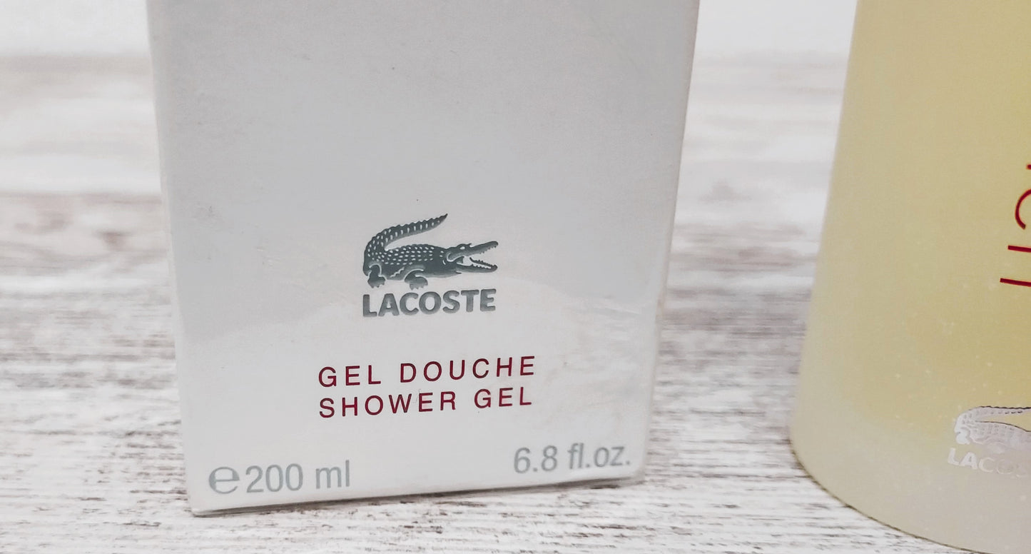 Lacoste for Women EDT (eau de toilette SPLASH) 50ml + Shower Gel 200ml. Vintage.