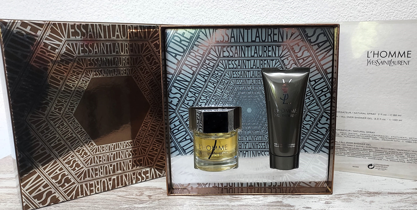 L'Homme Yves Saint Laurent EDT 60ml + Gel 100ml. Batch Code: 9GAA. Formula 2009.