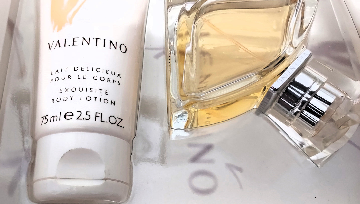 Valentino V Pour Femme EDP 50ml + Body Lotion 75ml + Shower Gel 75ml. Vintage.