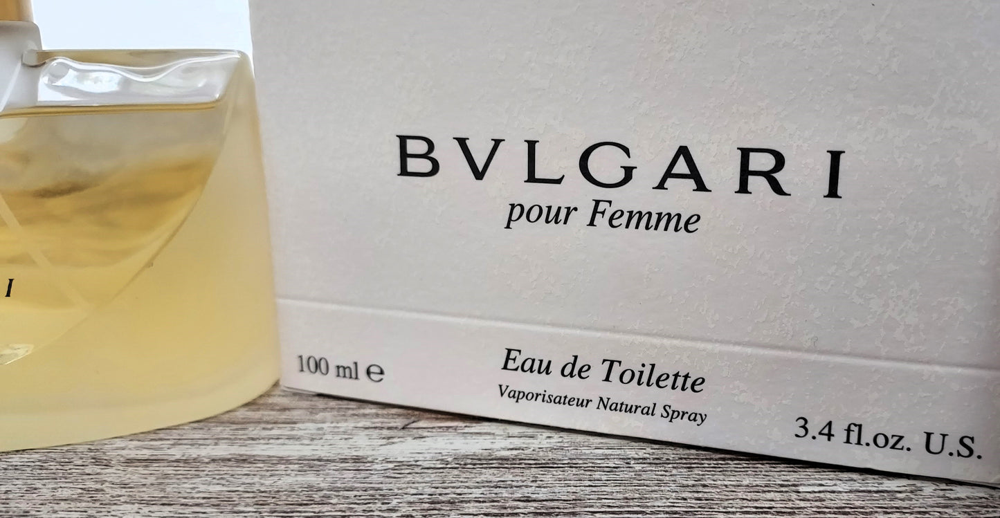 Bvlgari pour Femme EDT (eau de toilette) 100ml. Discontinued vintage very rare.