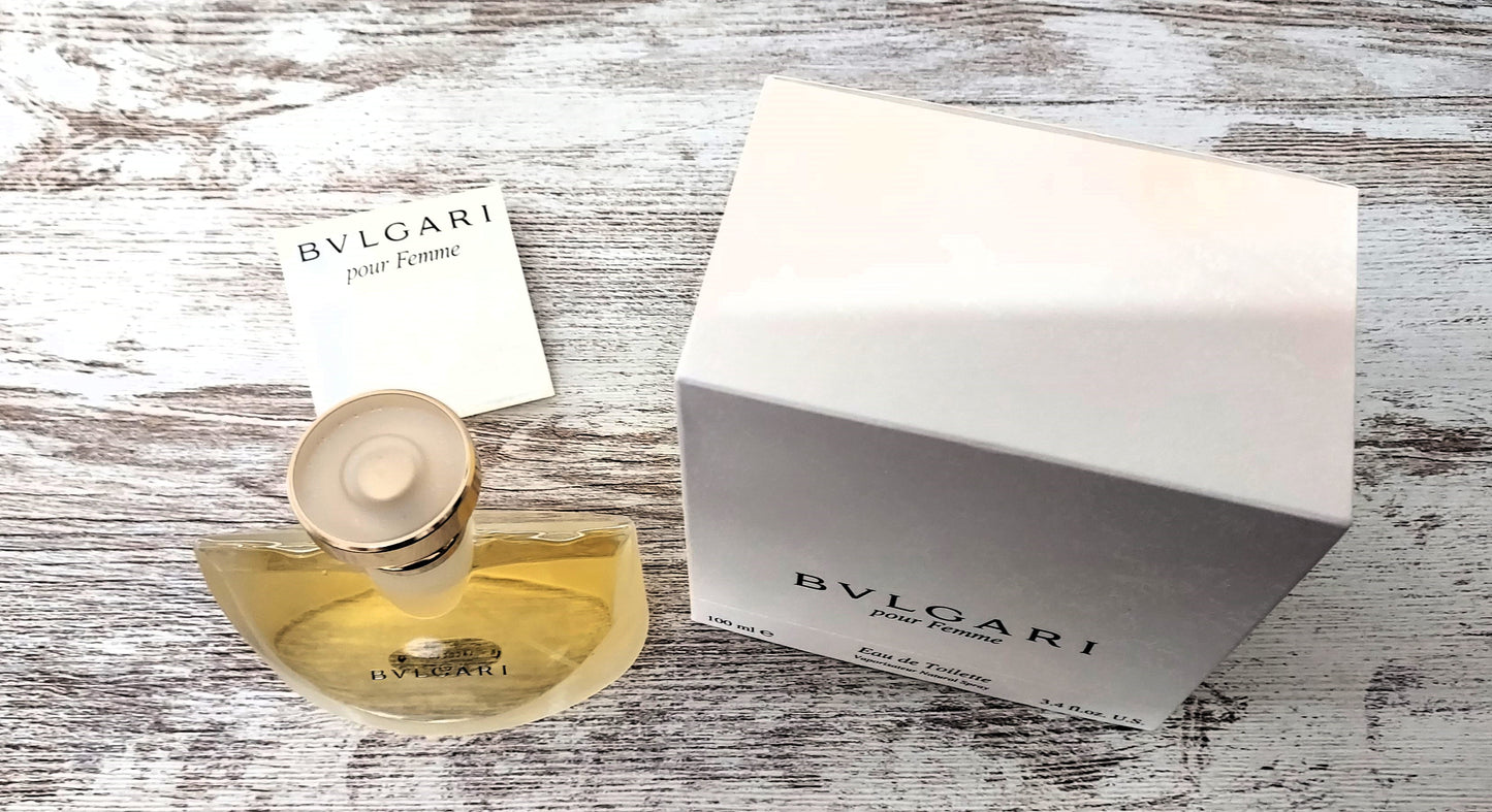 Bvlgari pour Femme EDT (eau de toilette) 100ml. Discontinued vintage very rare.