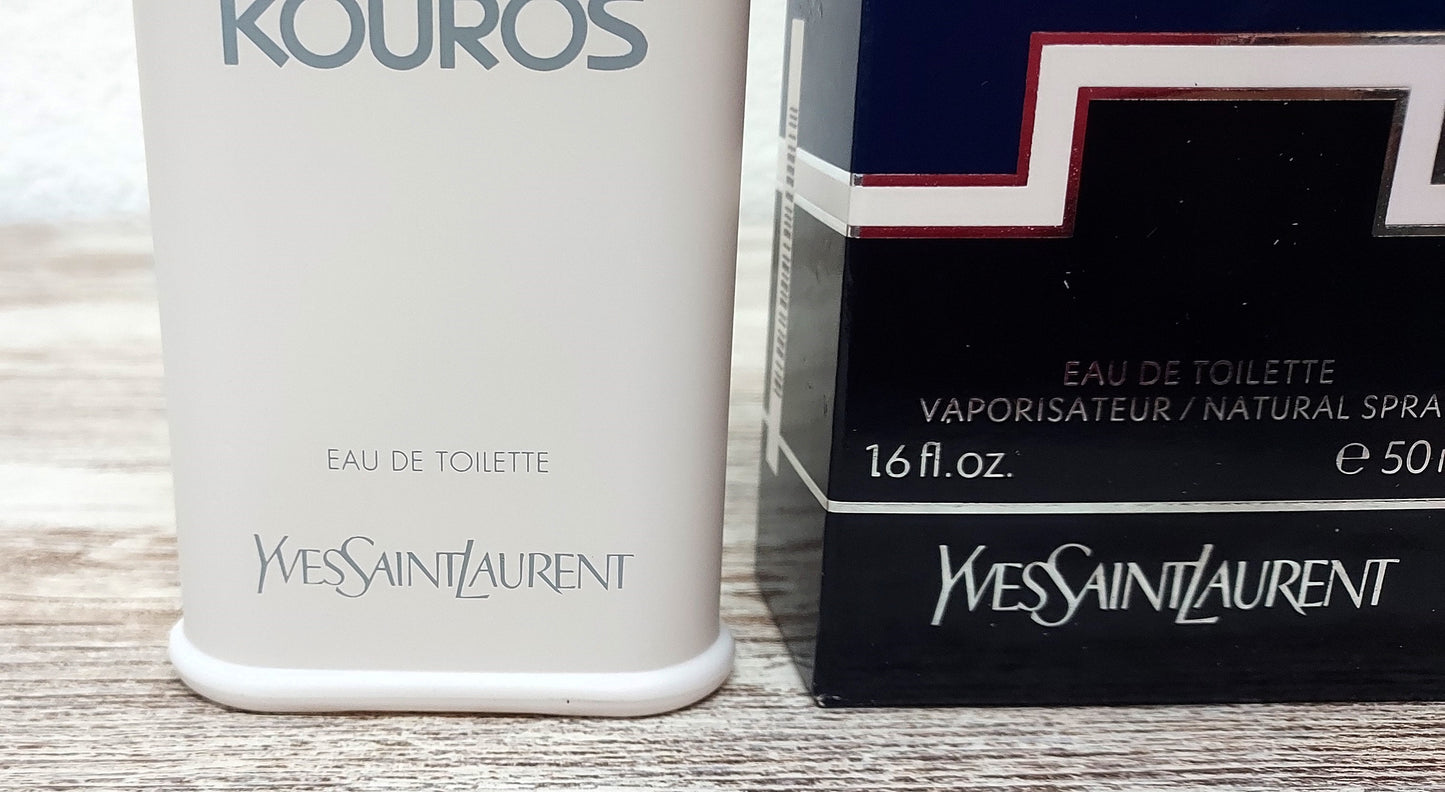 Kouros YSL, Yves Saint Laurent EDT (eau de toilette) 50ml. Discontinued 2014.