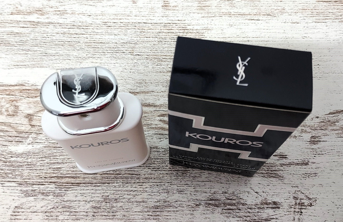 Kouros YSL, Yves Saint Laurent EDT (eau de toilette) 50ml. Discontinued 2014.