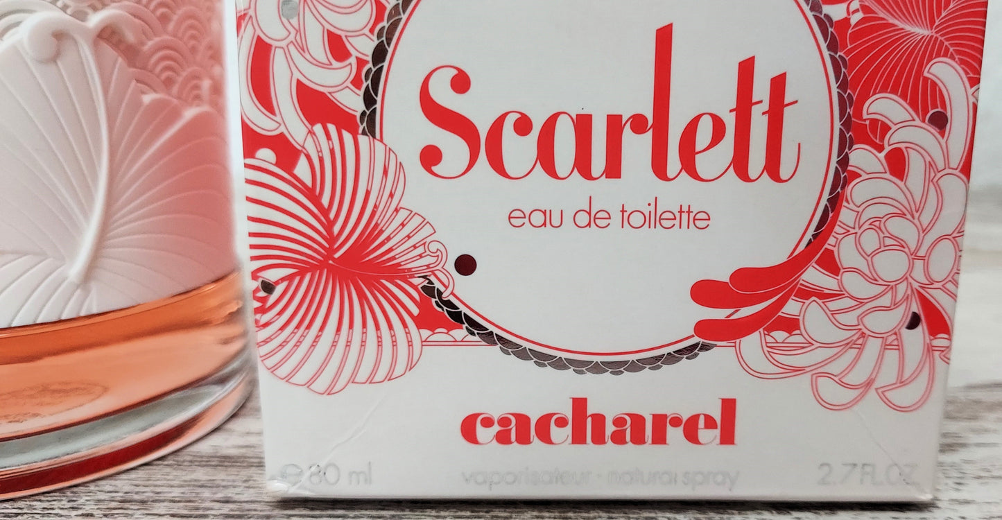 Scarlett Cacharel EDT (eau de toilette) 80ml. Discontinued. BOX SLIGHTLY DAMAGED. Discontinued.