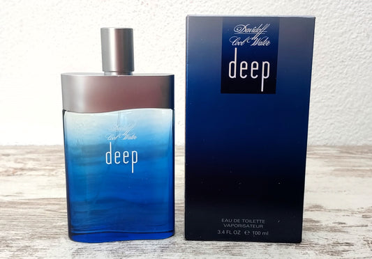 Cool Water Deep Davidoff EDT (eau de toilette) 100ml. Discontinued vintage. Lancaster Group.