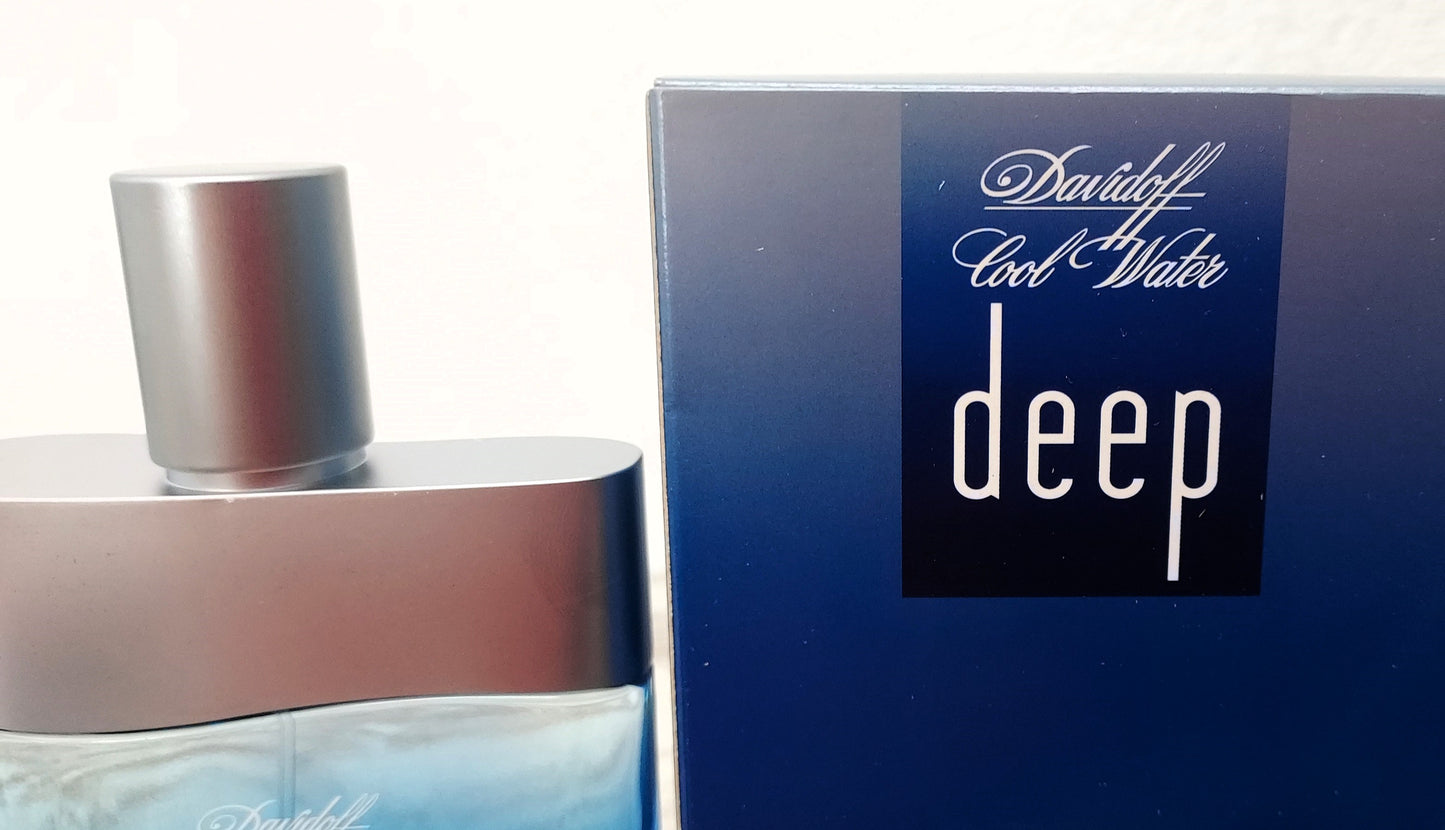Cool Water Deep Davidoff EDT (eau de toilette) 100ml. Discontinued vintage. Lancaster Group.