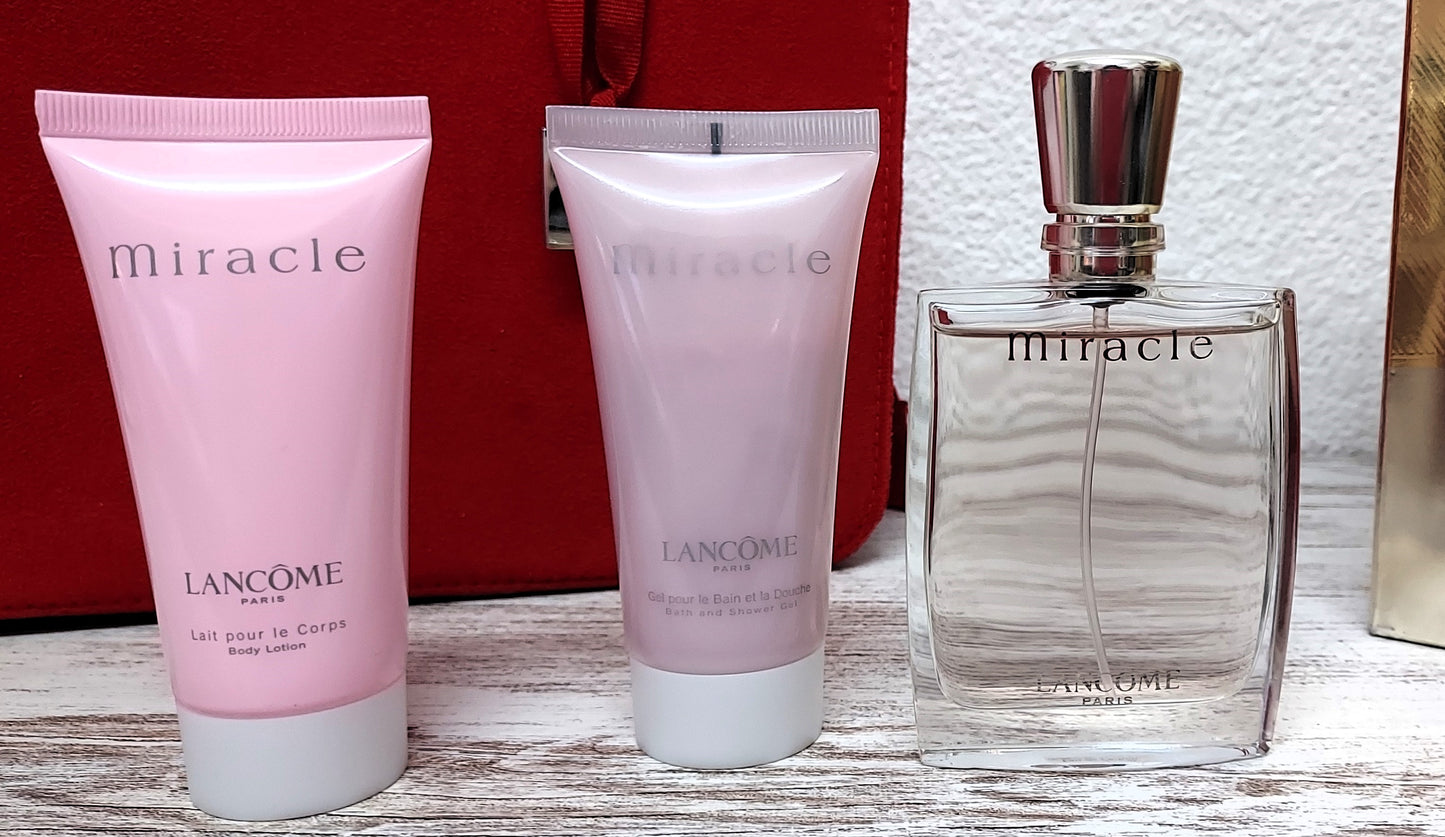 Miracle Lancome EDP 50ml + Body Lotion 50ml + Gel 50ml. Discontinued vintage 2005.