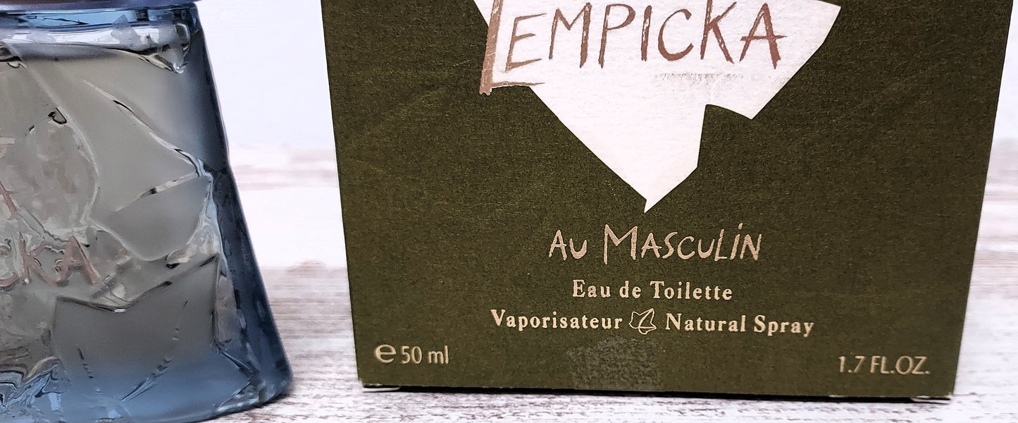 Au Masculin Lolita Lempicka EDT (eau de toilette) 50ml. Discontinued vintage.