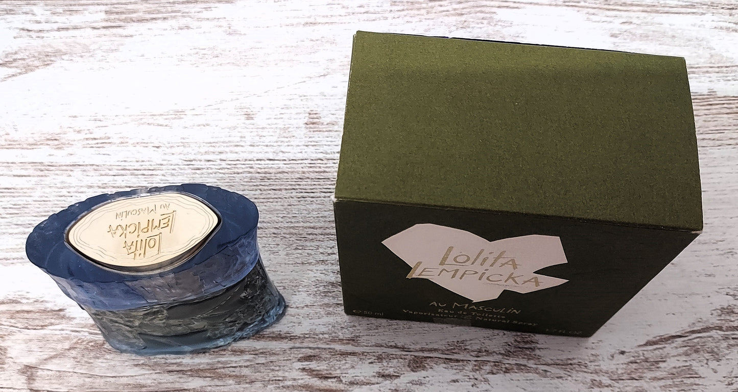 Au Masculin Lolita Lempicka EDT (eau de toilette) 50ml. Discontinued vintage.