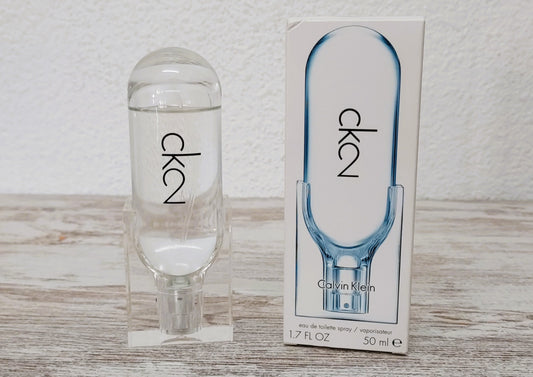 CK2 Calvin Klein EDT (eau de toilette) 50ml. Discontinued. Unisex Fragrance.