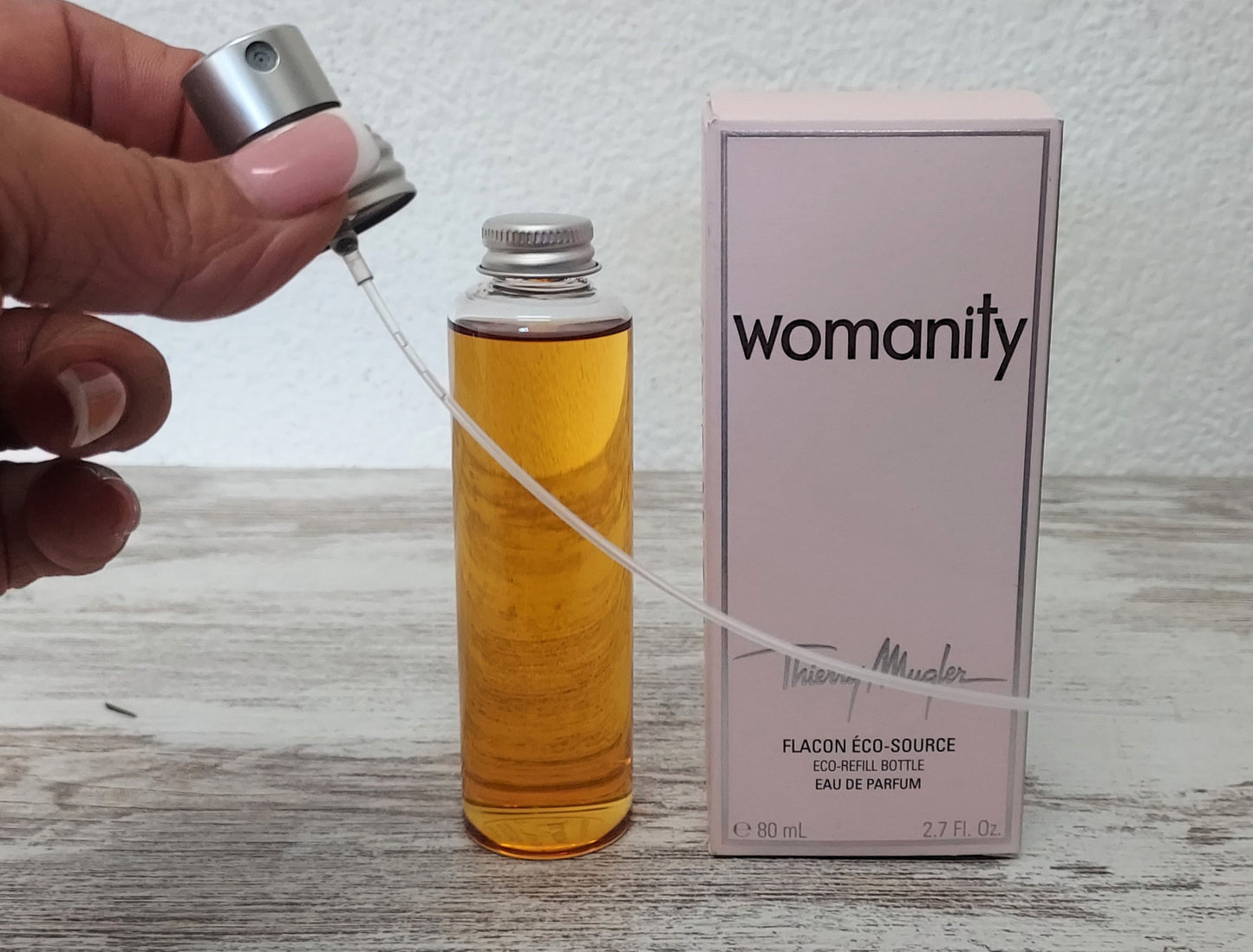 Womanity Thierry Mugler EDP (eau de parfum) 80ml. Eco Refill Bottle.