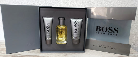 Boss Bottled Hugo Boss EDT 100ml + After Shave 75ml + Gel 50ml. YEAR 2016.