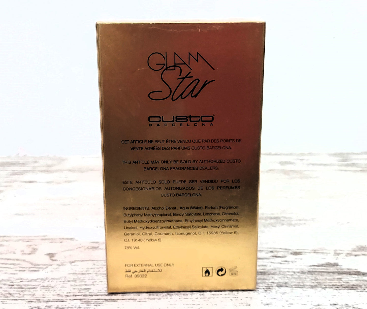 Glam Star Custo Barcelona EDT (eau de toilette) 100ml. Discontinued.