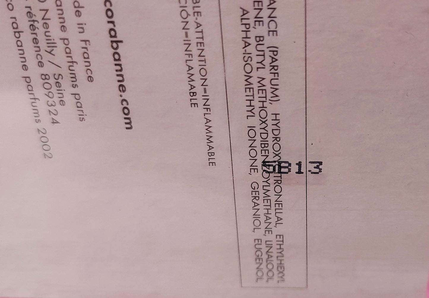 Ultraviolet Fluoressence Paco Rabbane EDT (eau de toilette) 80ml. Vintage rare.