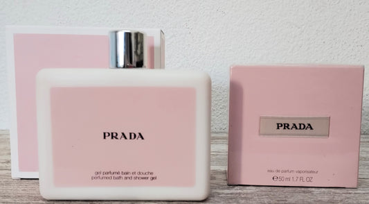 Prada eau de parfum 50ml + Shower Gel 200ml. Discontinued vintage 2004.