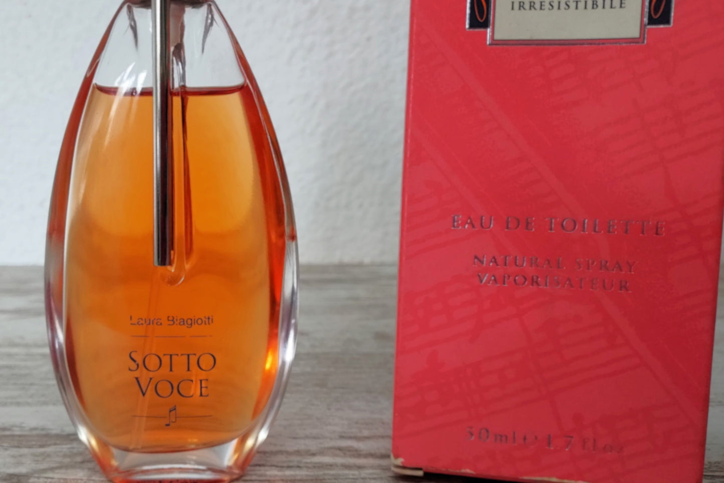Sotto Voce Laura Biagiotti EDT (eau de toilette) 50ml. Discontinued vintage.