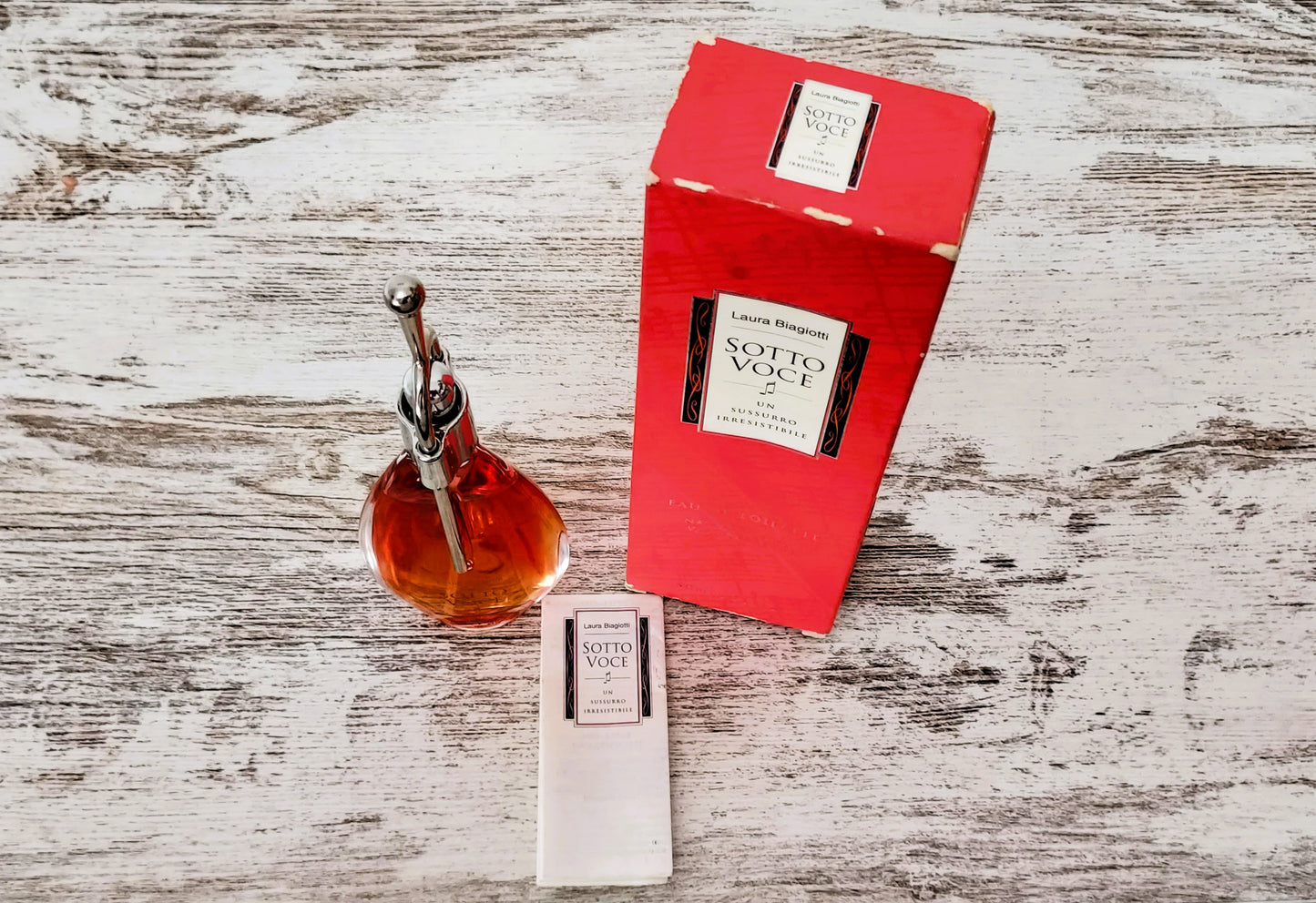 Sotto Voce Laura Biagiotti EDT (eau de toilette) 50ml. Discontinued vintage.