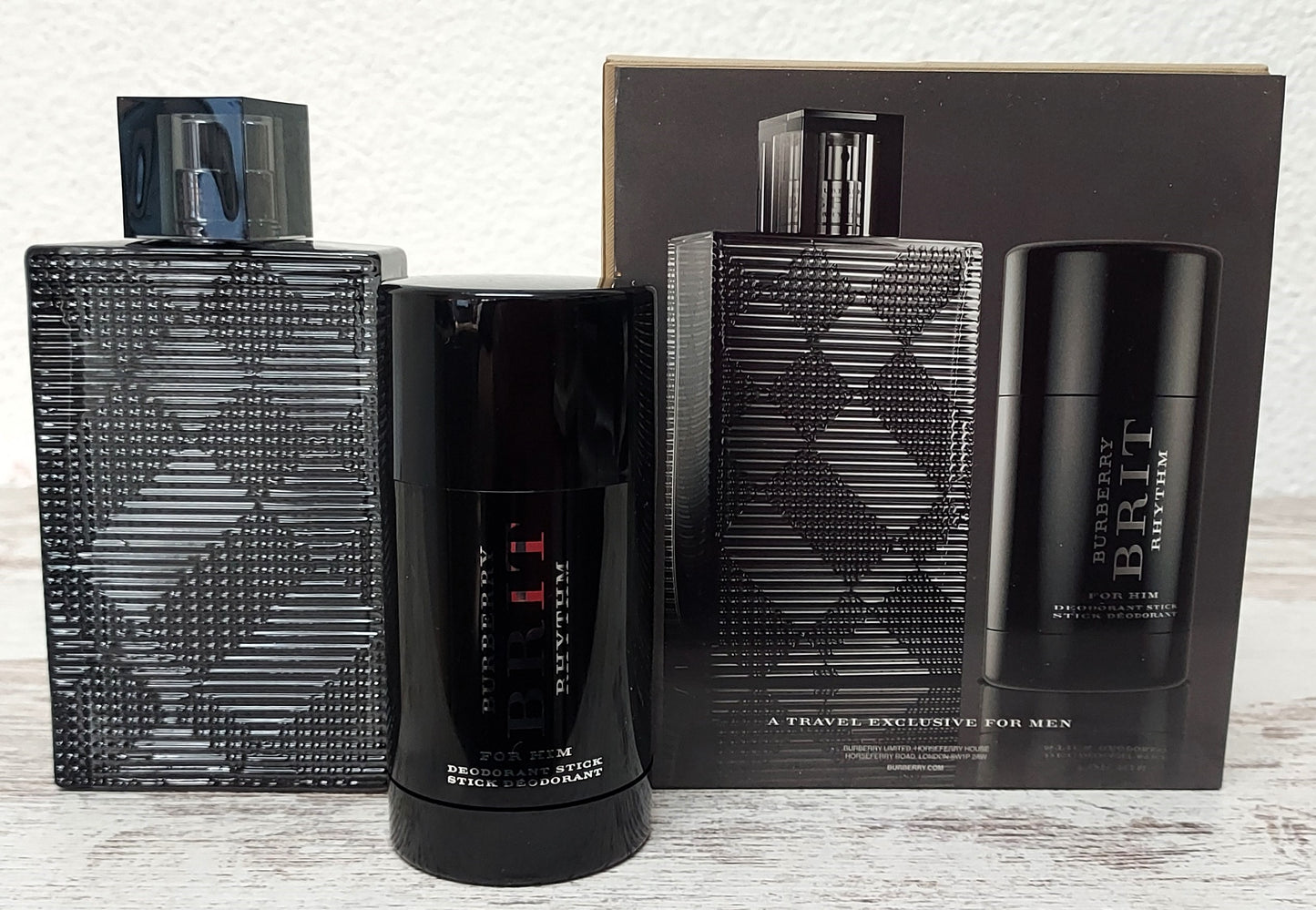 Burberry Brit Rhythm for Him EDT (eau de toilette) 90ml + Deo Stick 75g.