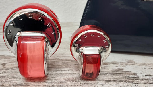 Omnia Coral Bvlgari EDT (eau de toilette) 65ml + EDT 15ml + Toiletry bag. Discontinued.